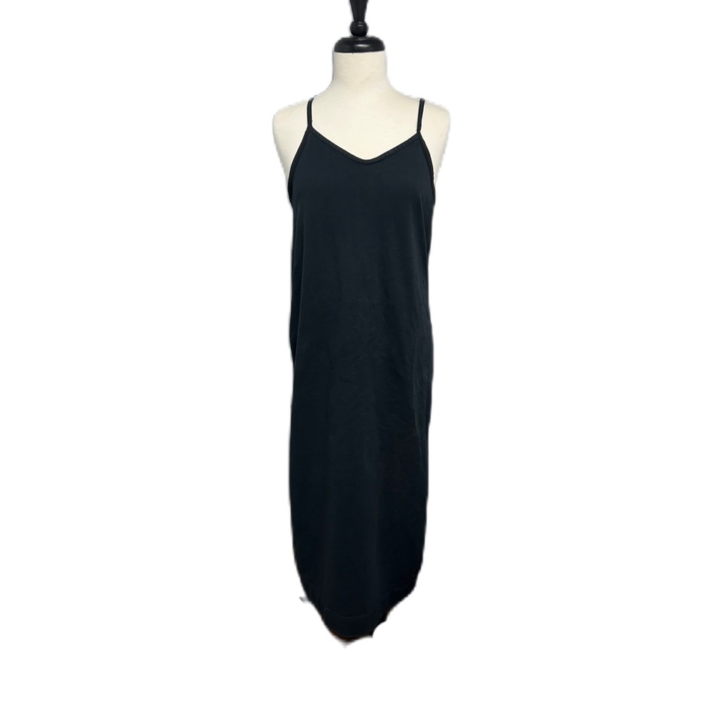 Nike premium jersey slip dress in black Size Medium Sportswear Side Slits Maxi